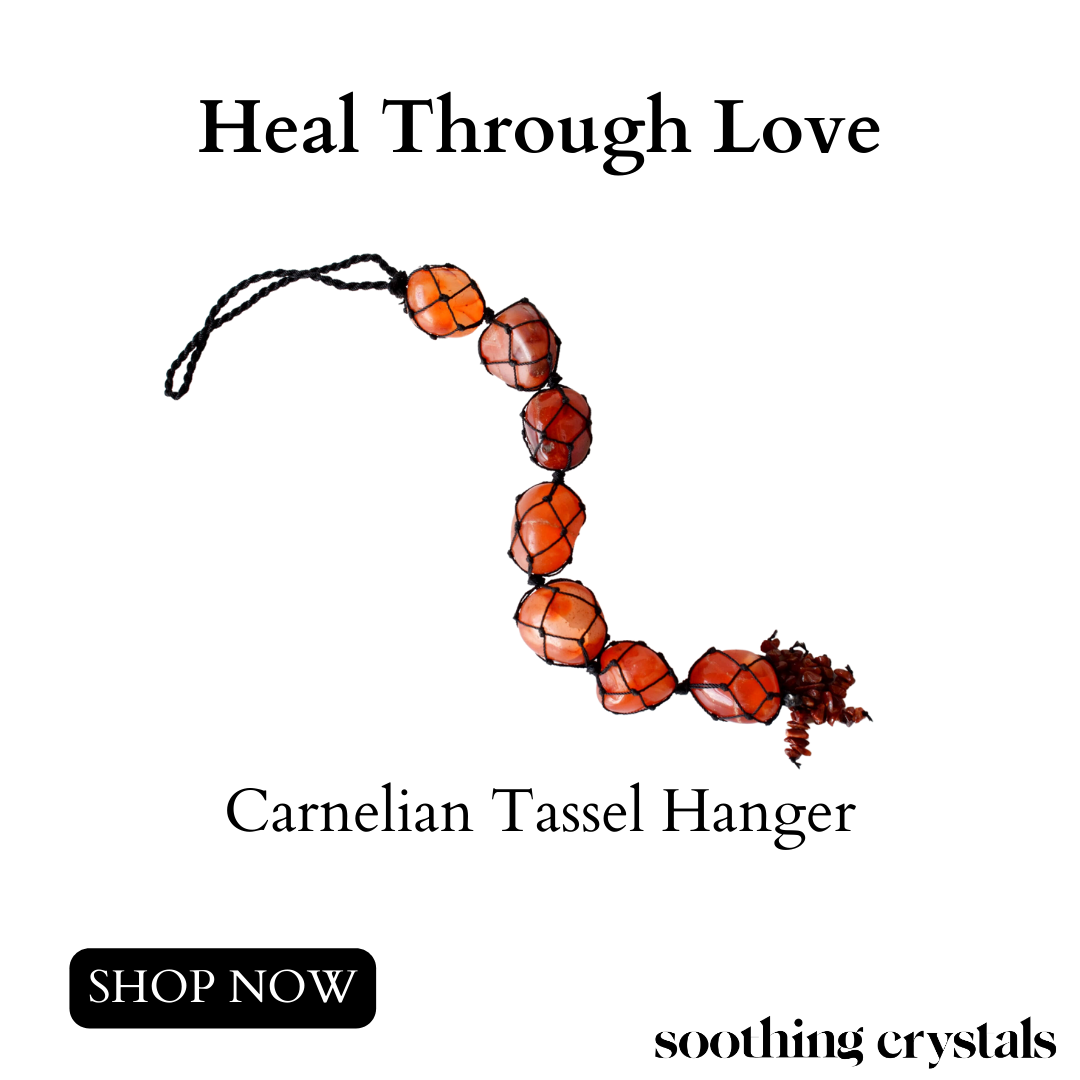 Carnelian Crystal Hanger, Car Accessories (Courage and Manifestation) | | Wiccan Center