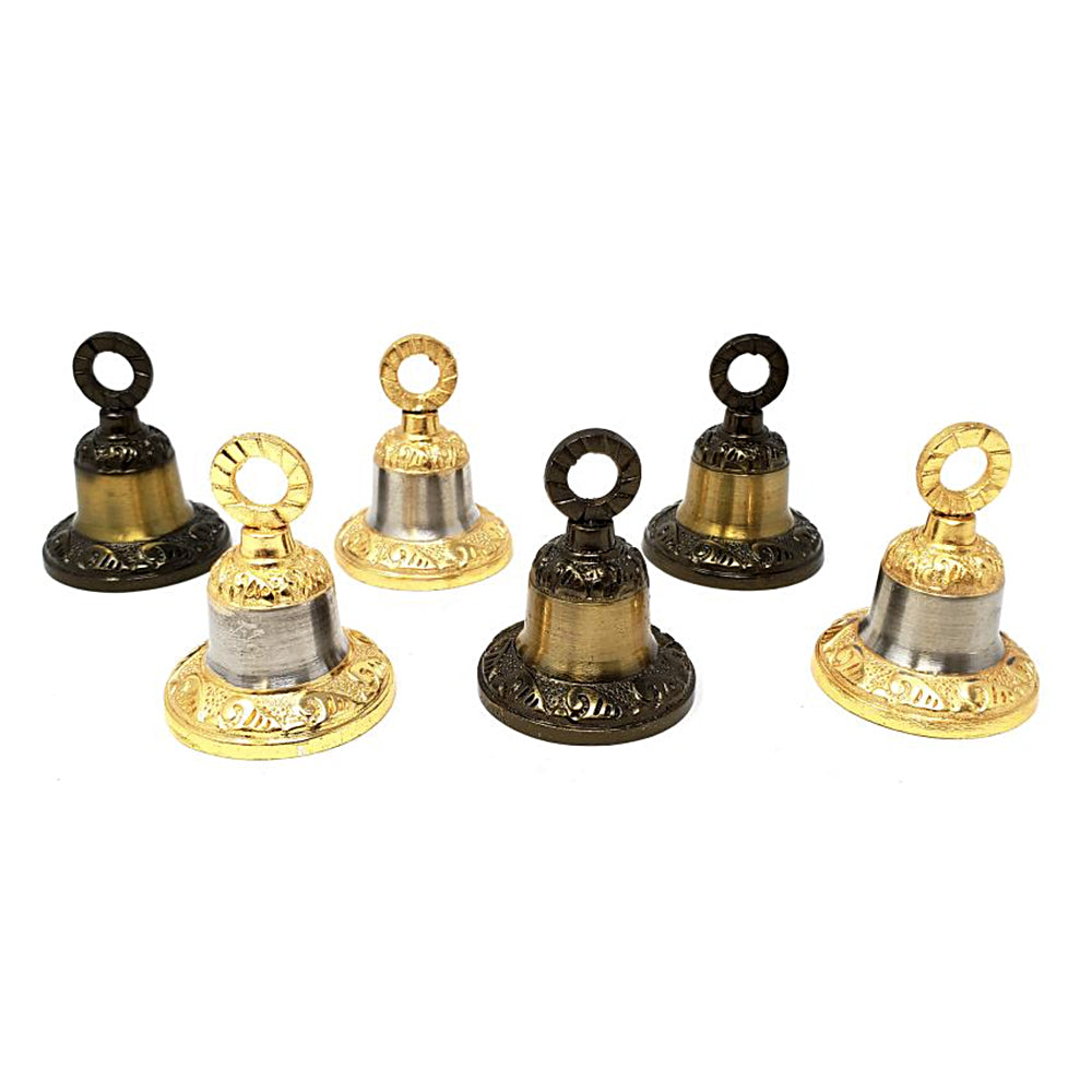 Carved Metal Bell 2" | Altar Bell | Wiccan Center