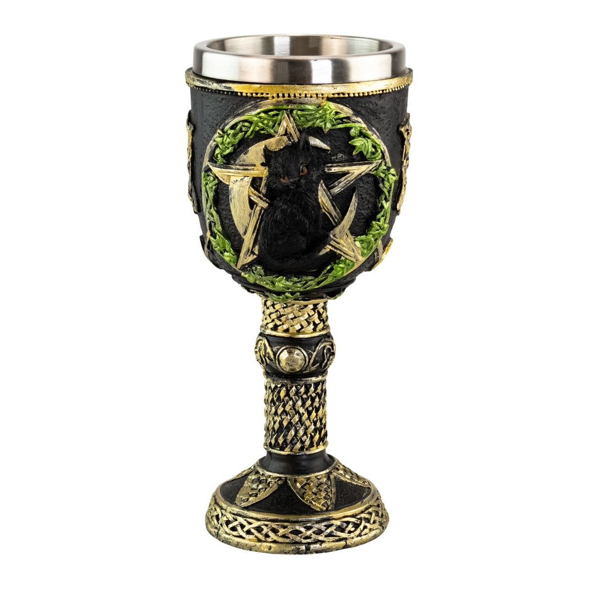 Cat Pentagram Goblet | Religious Items | Wiccan Center