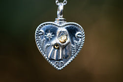 Cat and Girl Heart Urn | | Wiccan Center