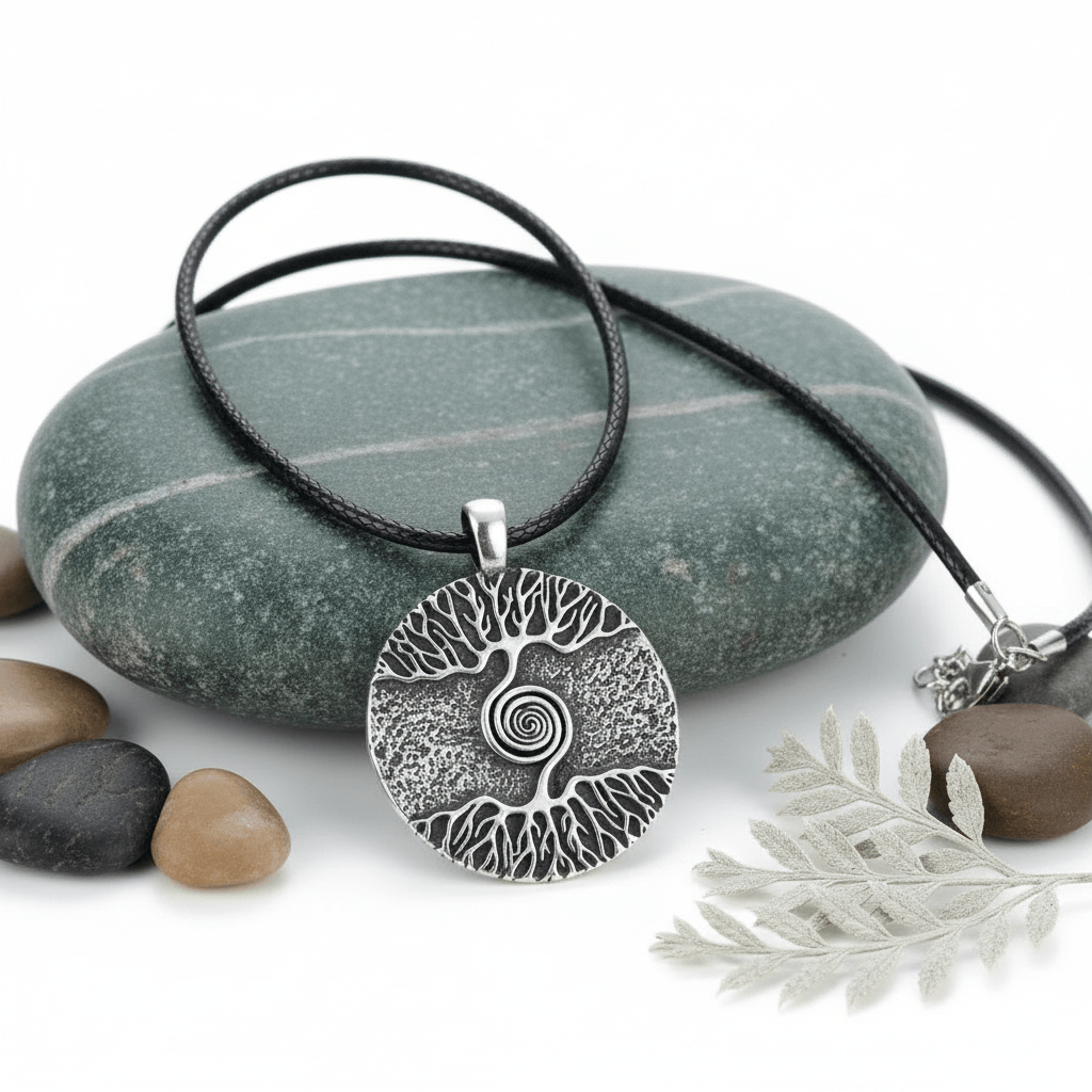 Celtic Tree of Life Necklace – Stainless Steel Pendant Chain
