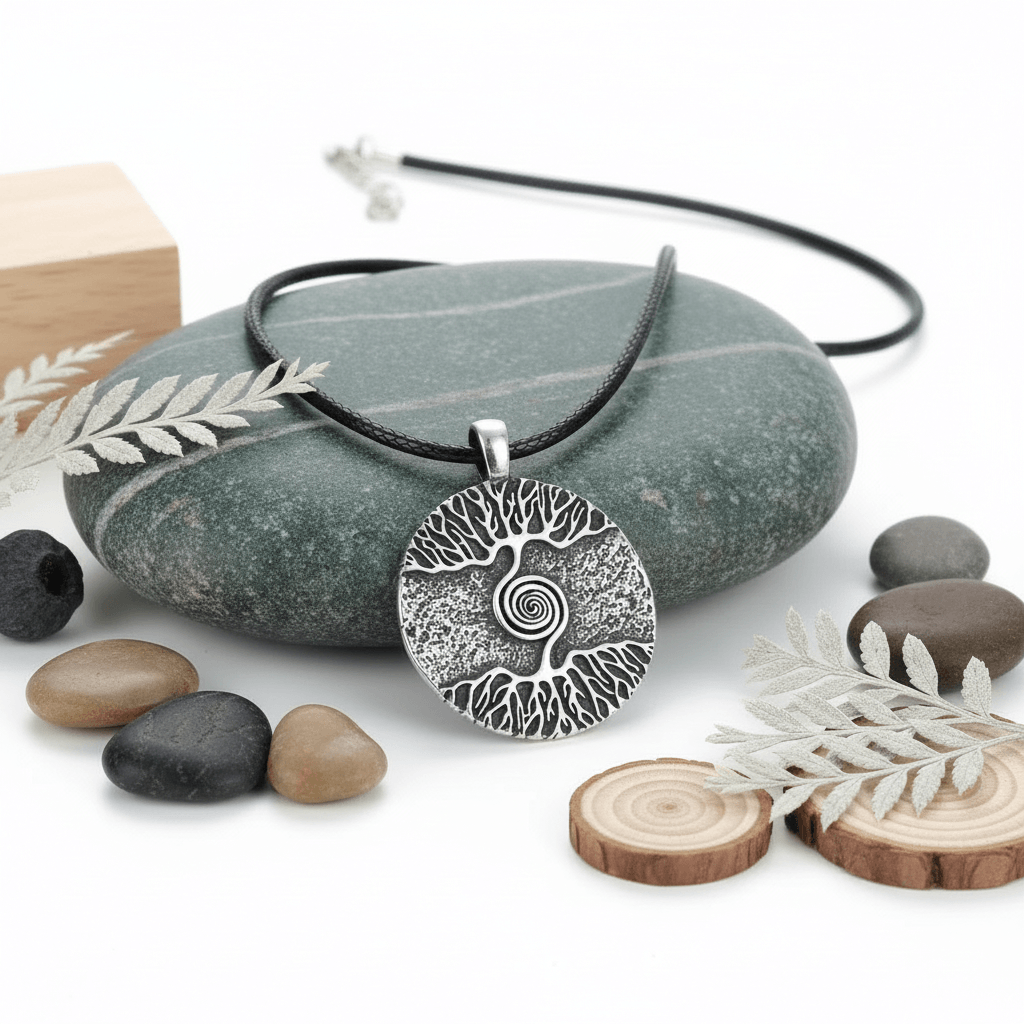 Celtic Tree of Life Necklace – Stainless Steel Pendant Chain