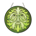 Celtic Green Man Glass Suncatcher | Figurine | Wiccan Center