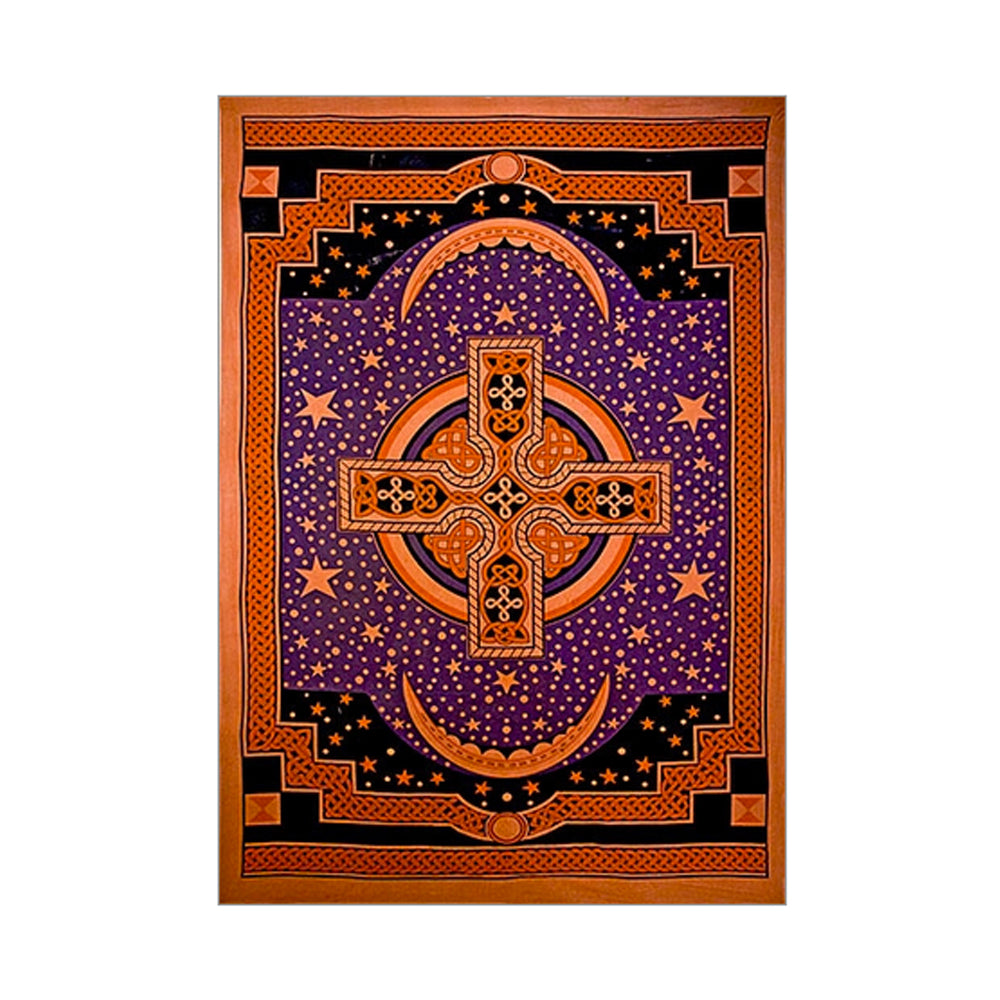 Celtic Cross Tapestry 75"x 105" (Purple) | Figurine | Wiccan Center