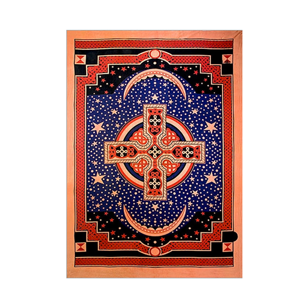 Celtic Cross Tapestry 75"x 105" (Red) | Figurine | Wiccan Center