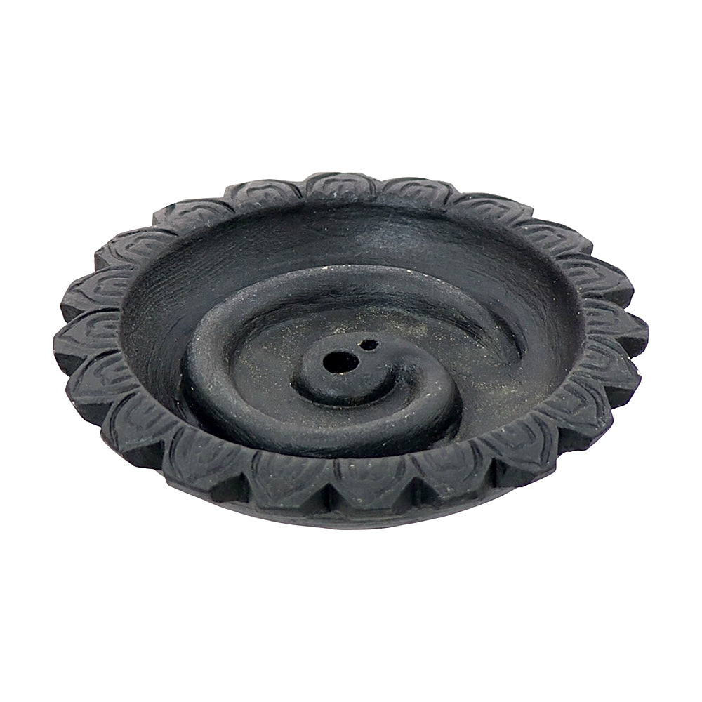 Spiral Design Clay Rope Incense Burner | Incense Burner | Wiccan Center