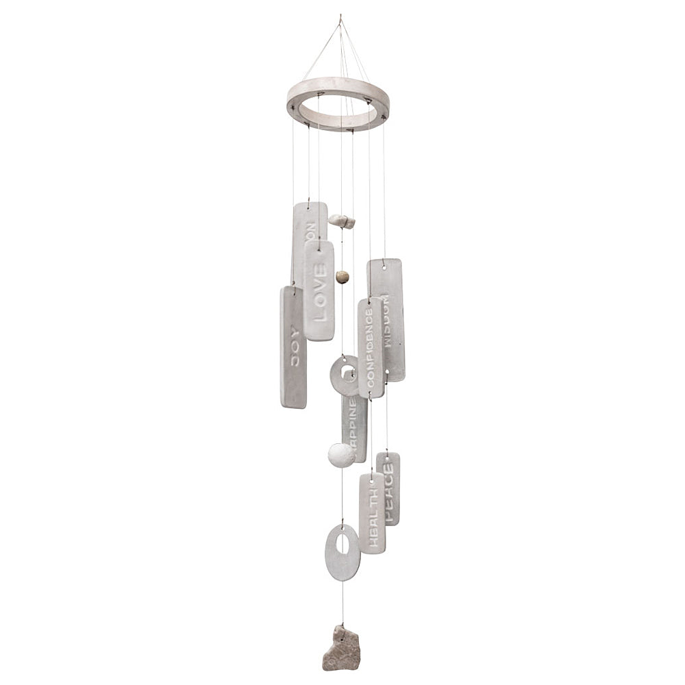 Ceramic Wind Chime Mobile Inspirational | Wind Chime | Wiccan Center