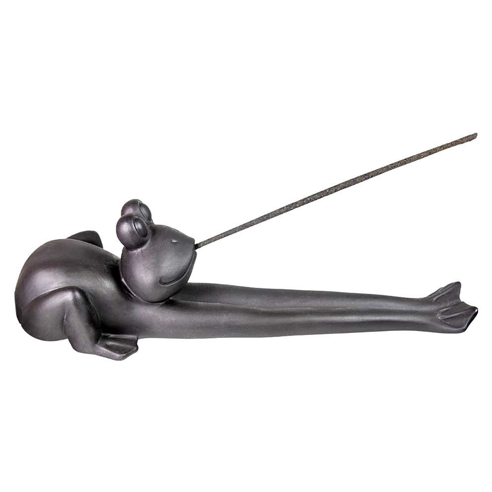 Ceramic Yoga Frog Incense Burner | Incense Holder | Wiccan Center