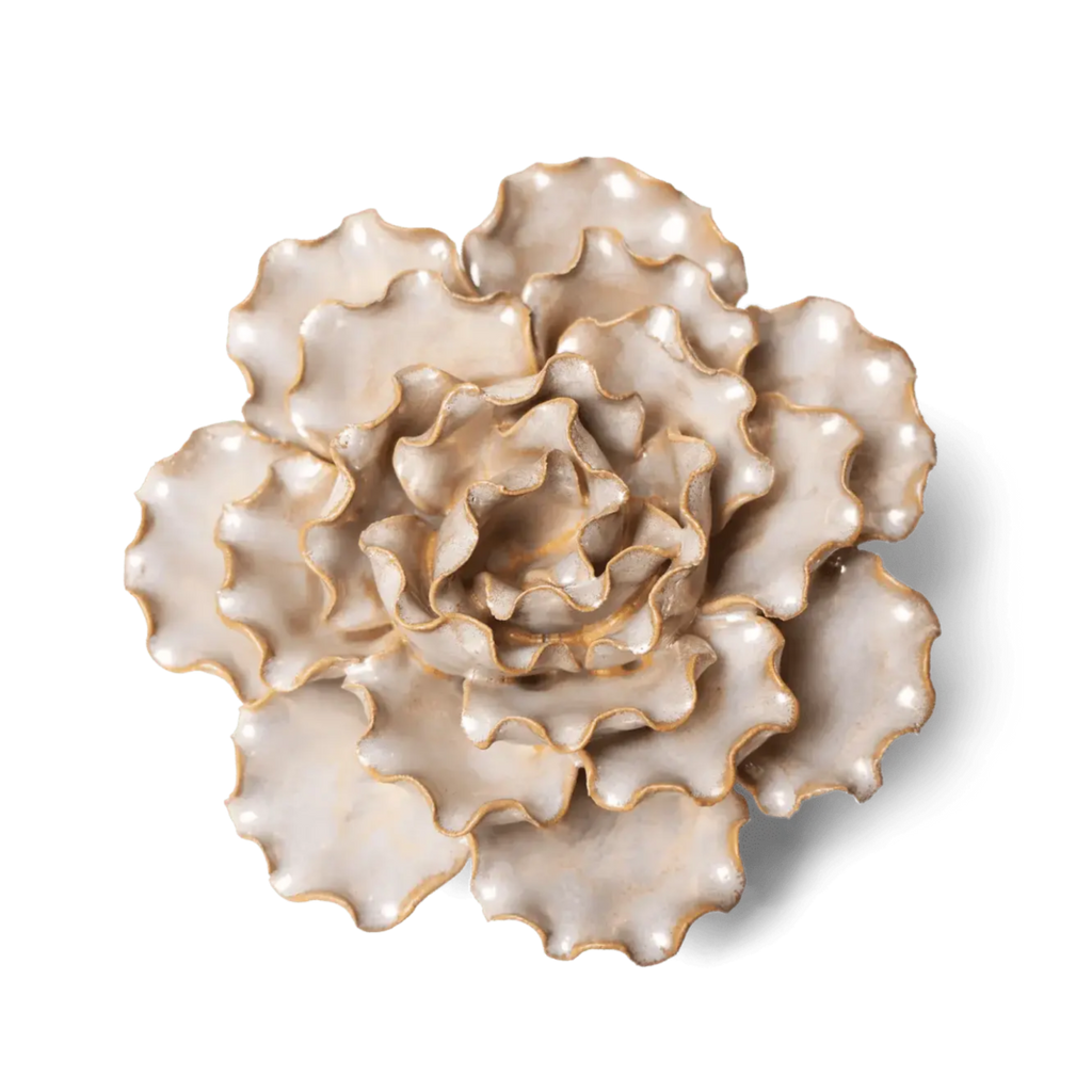 Ceramic Flower Wall Art Lettuce Pearl 6: Sea Lettuce Large Pearl | Object | Wiccan Center