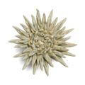 Ceramic Flower Wall Art Flower: Large Flower Green 6"
