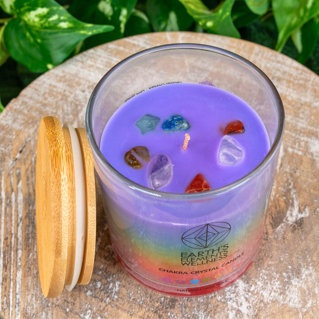 Scented Chakra Crystal Candle | Candles | Wiccan Center