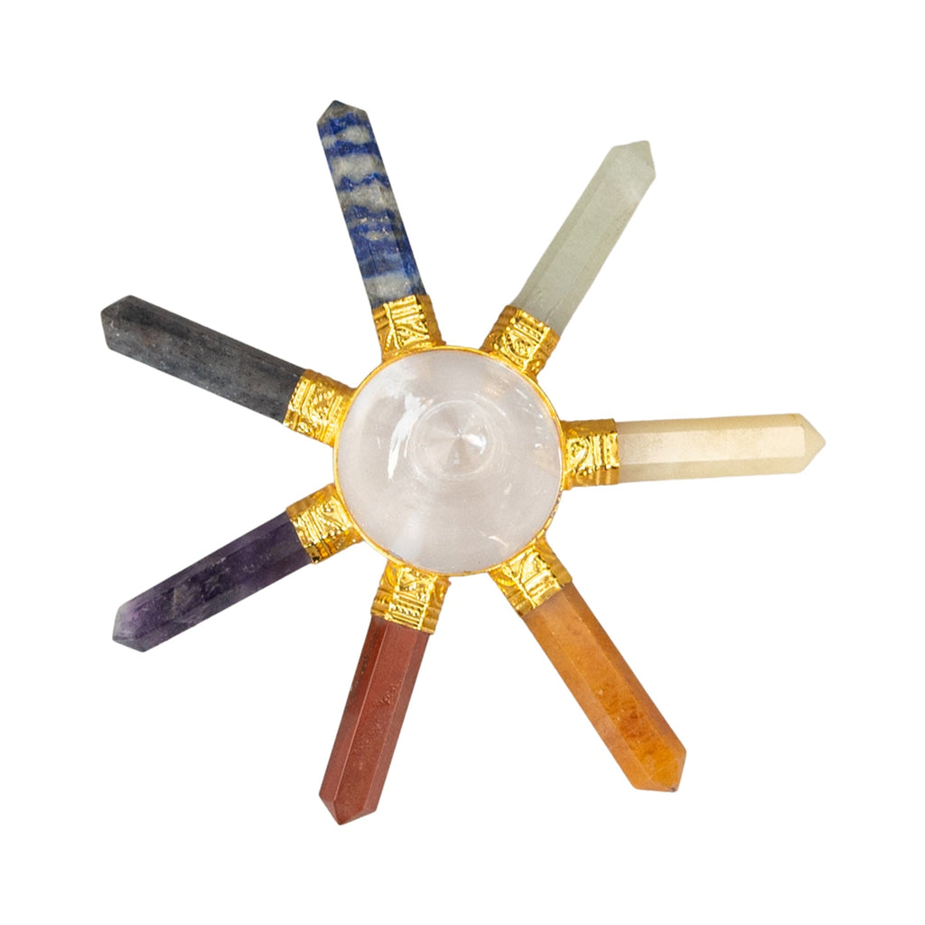 7 Chakra Crystal Point Energy Generator | Crystals | Wiccan Center