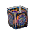 Chakra Handcrafted Glass Square Votive Holder | Candle Holder | Wiccan Center
