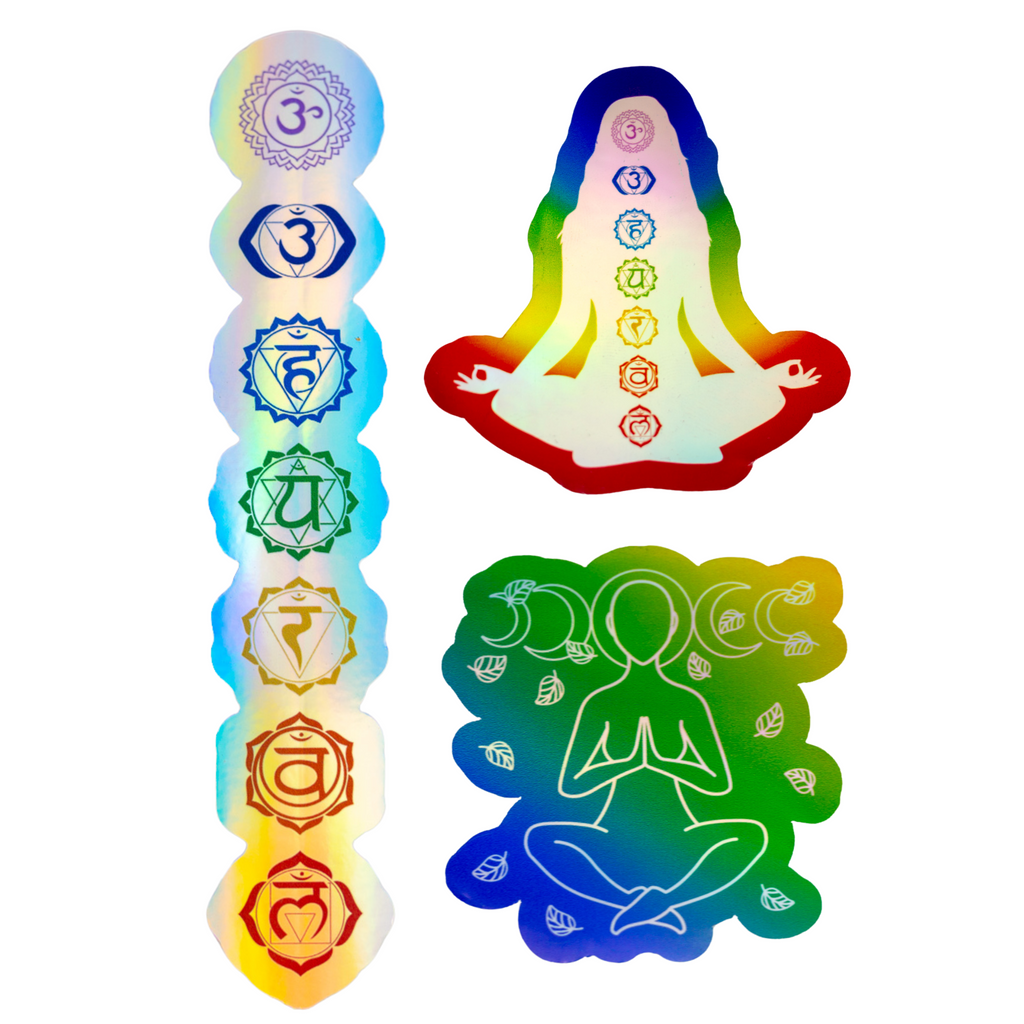 Chakra Holographic Stickers | | Wiccan Center
