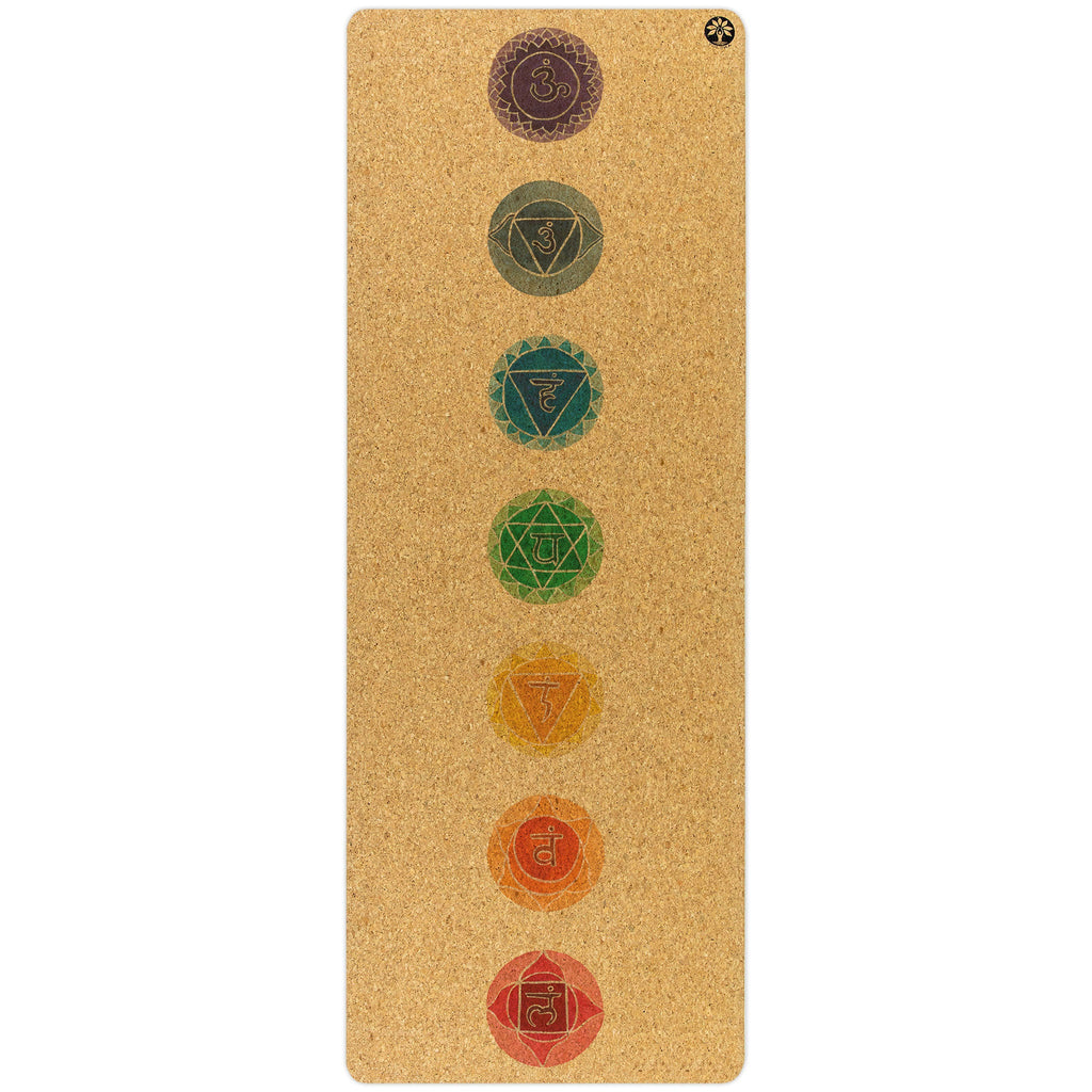 Chakras Original Cork Yoga Mat | Yoga & Pilates Mats | Wiccan Center