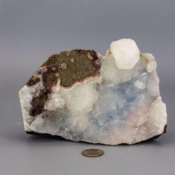 Chalcedony Quartz Cluster With Apophyllite Knob | Clusters | Wiccan Center