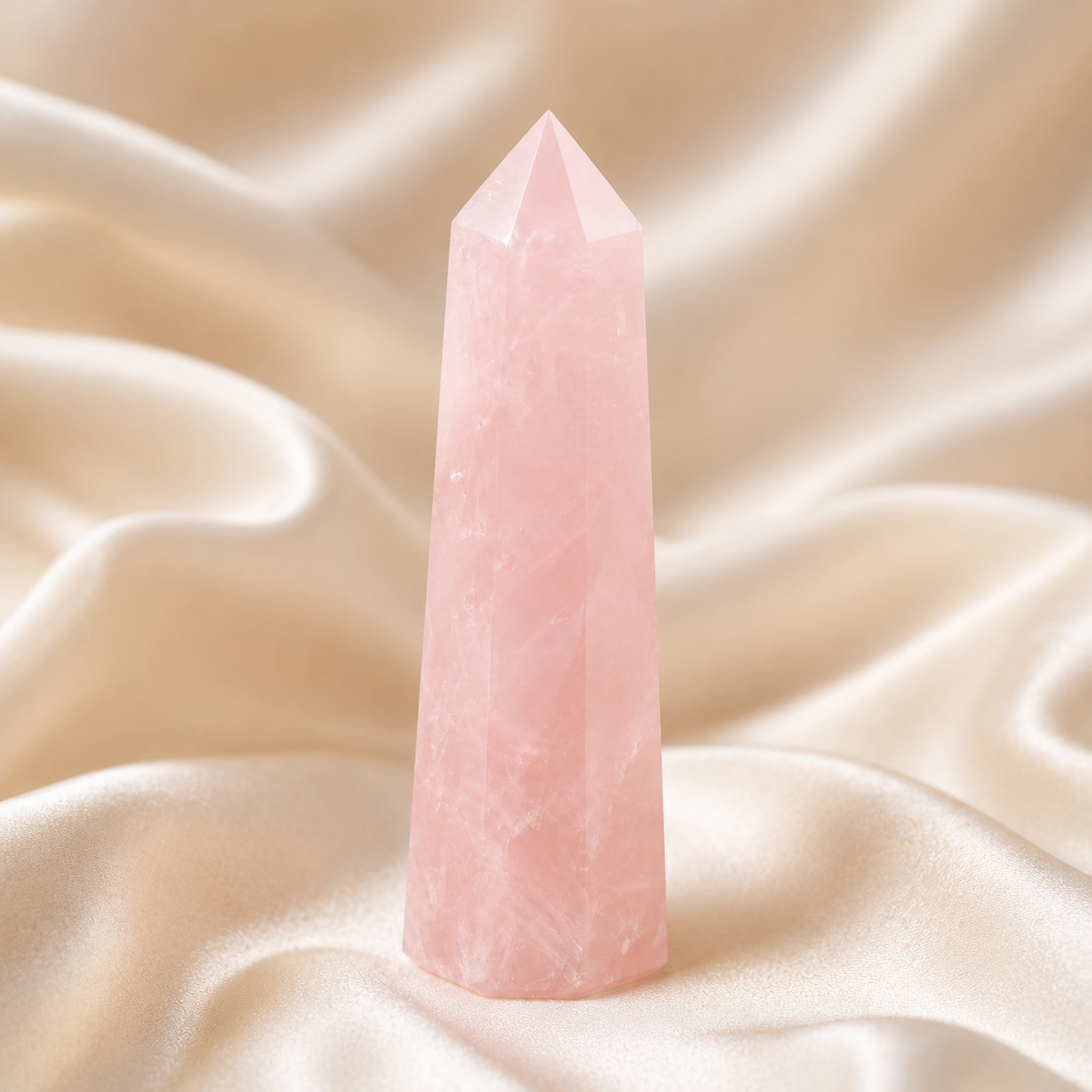 Rose Quartz Tower Point (Self-Love and Friendship)