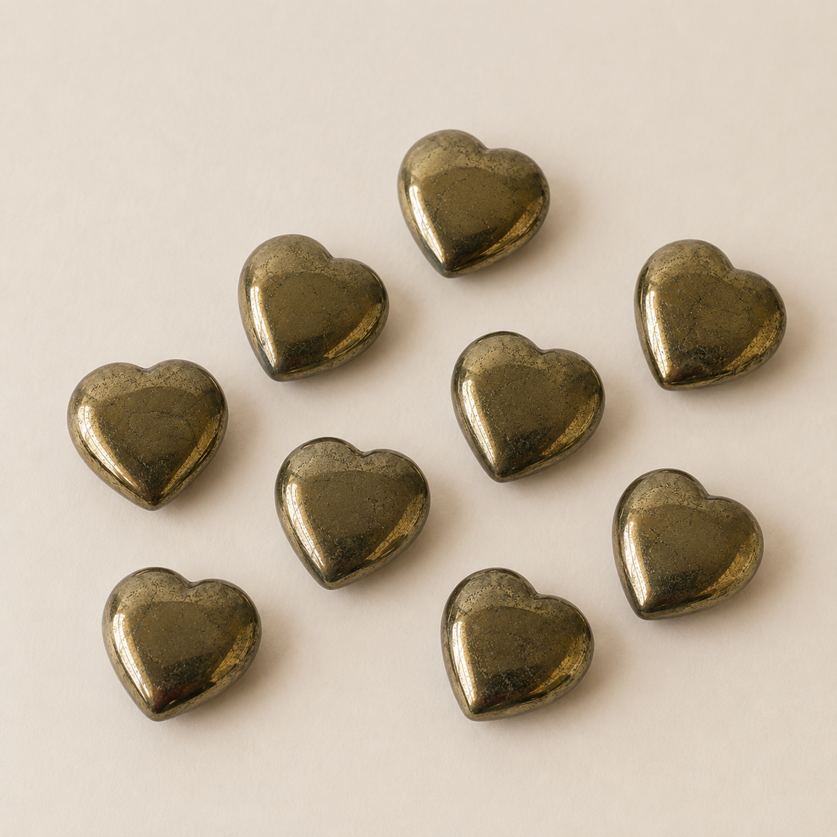 Pyrite Heart Crystal, Puffy Mini 1 Inch Pocket Crystal Heart | Hearts | Wiccan Center