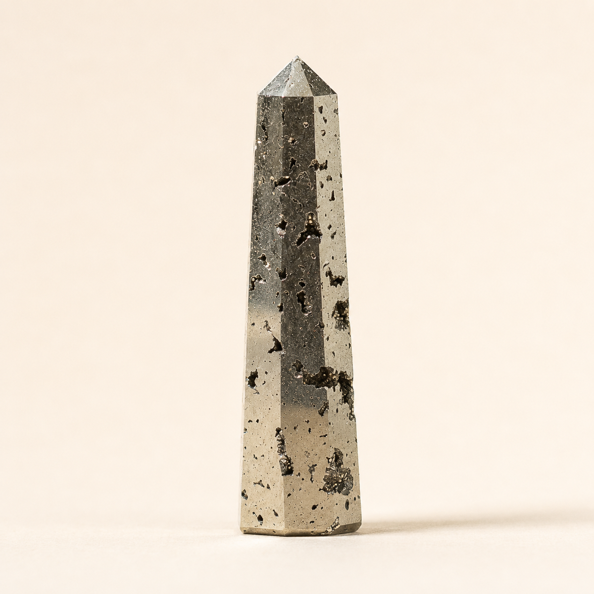 Pyrite Druzy Tower Point (Memory and Wealth)