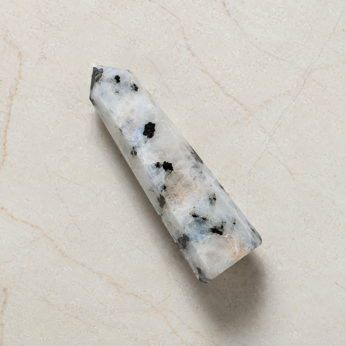 Rainbow Moonstone Tower Point (Creativity and Compassion)