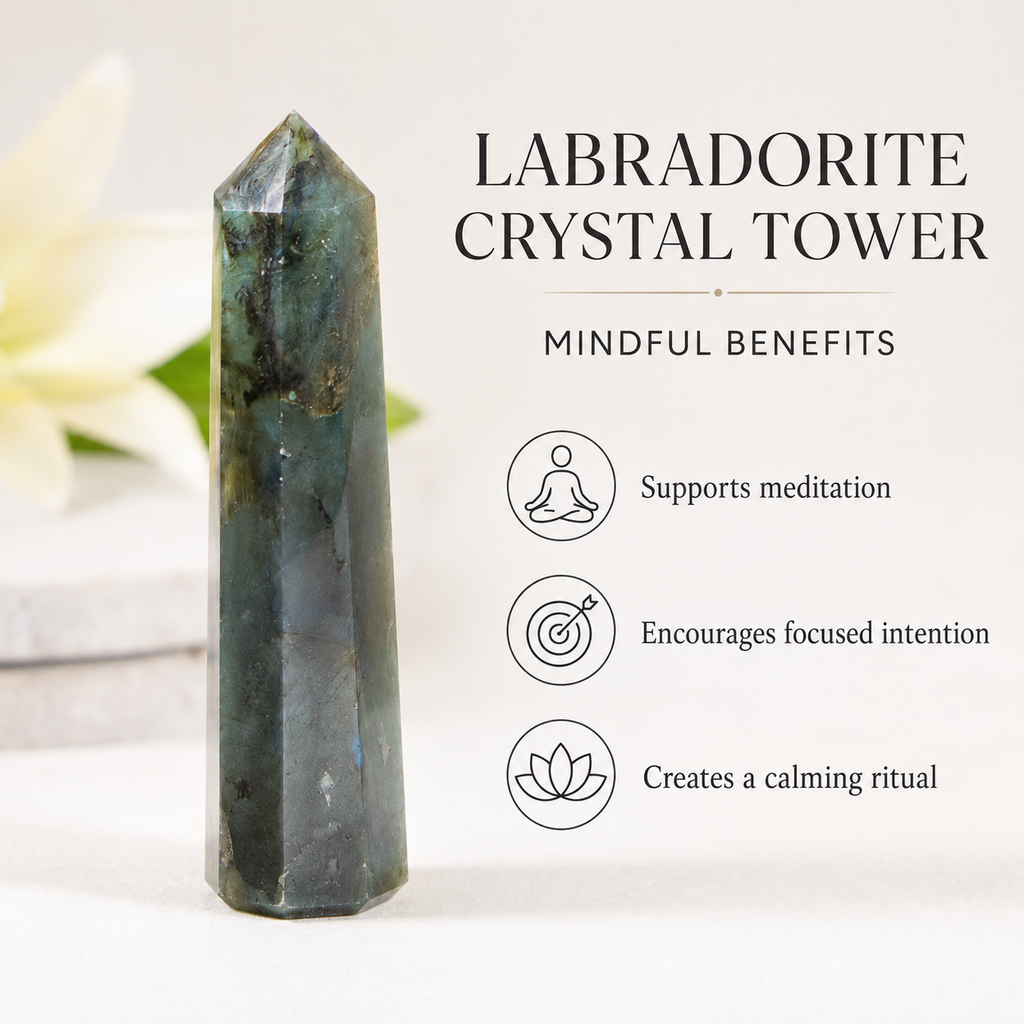 Labradorite Tower Point ( Intuition and Spiritual Enlightenment)