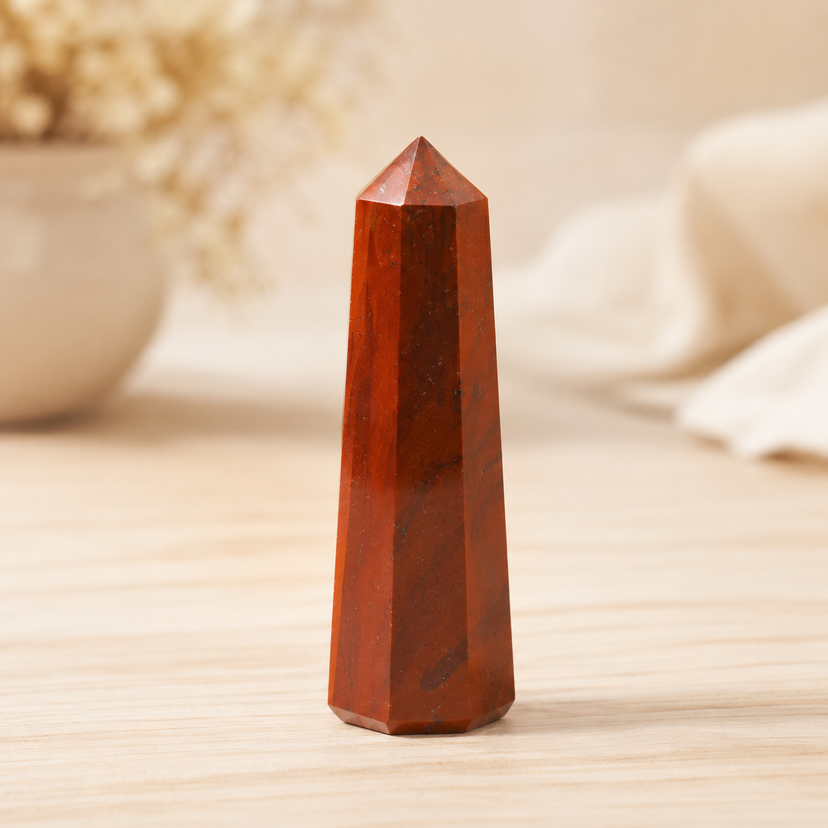 Red Jasper Tower USA (Tranquility and Sense of Grounding) | Obelisks & Pencils | Wiccan Center