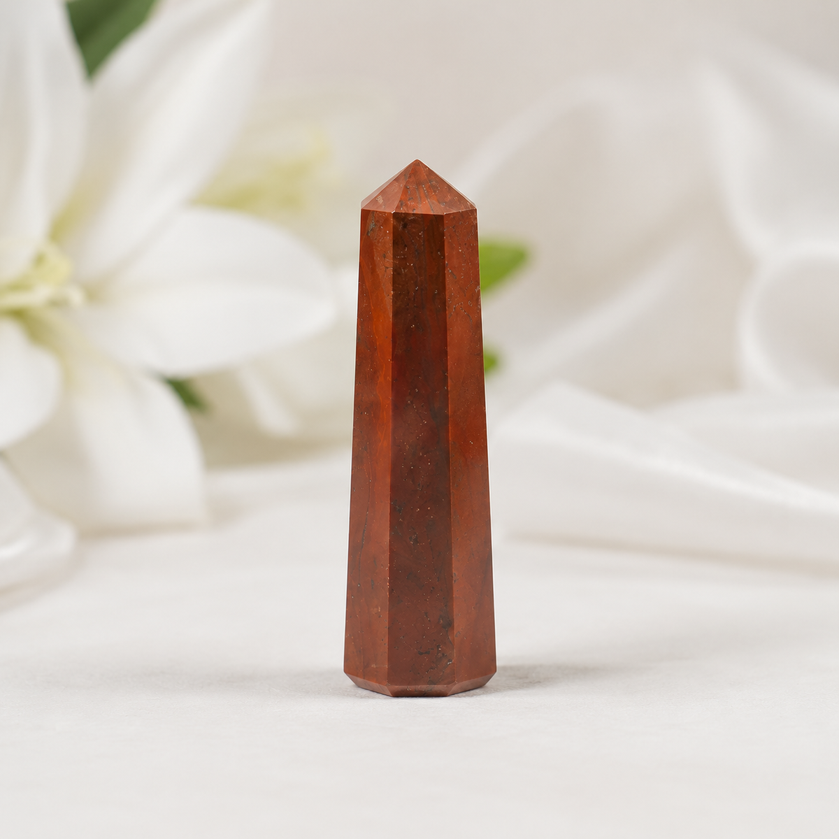 Red Jasper Tower USA (Tranquility and Sense of Grounding) | Obelisks & Pencils | Wiccan Center