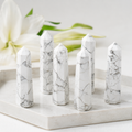 Howlite Tower Point (Knowledge and Communication) | Obelisks & Pencils | Wiccan Center