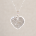 Clear Quartz Crystal Heart Pendant, Genuine Heart Shaped Necklaces. | | Wiccan Center