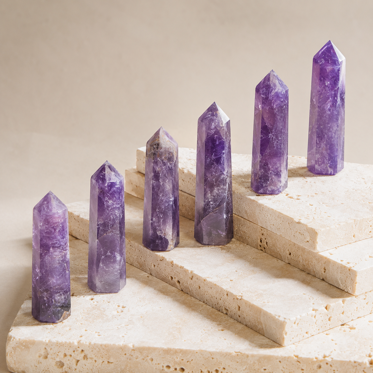Amethyst Tower Point (Purification and Serenity)