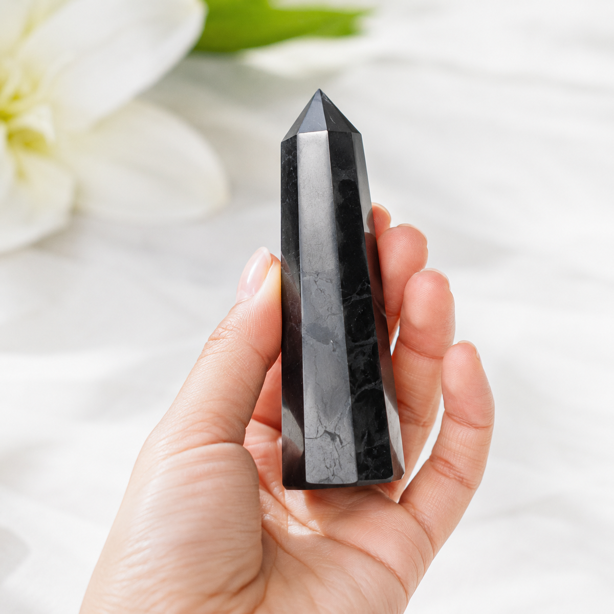 Black Tourmaline Tower Point (Balance and Security)