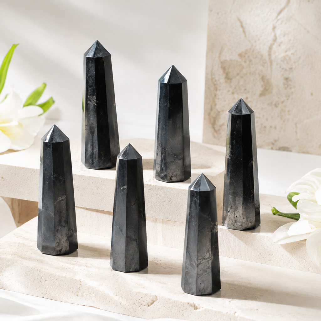 Black Tourmaline Tower Point (Balance and Security)
