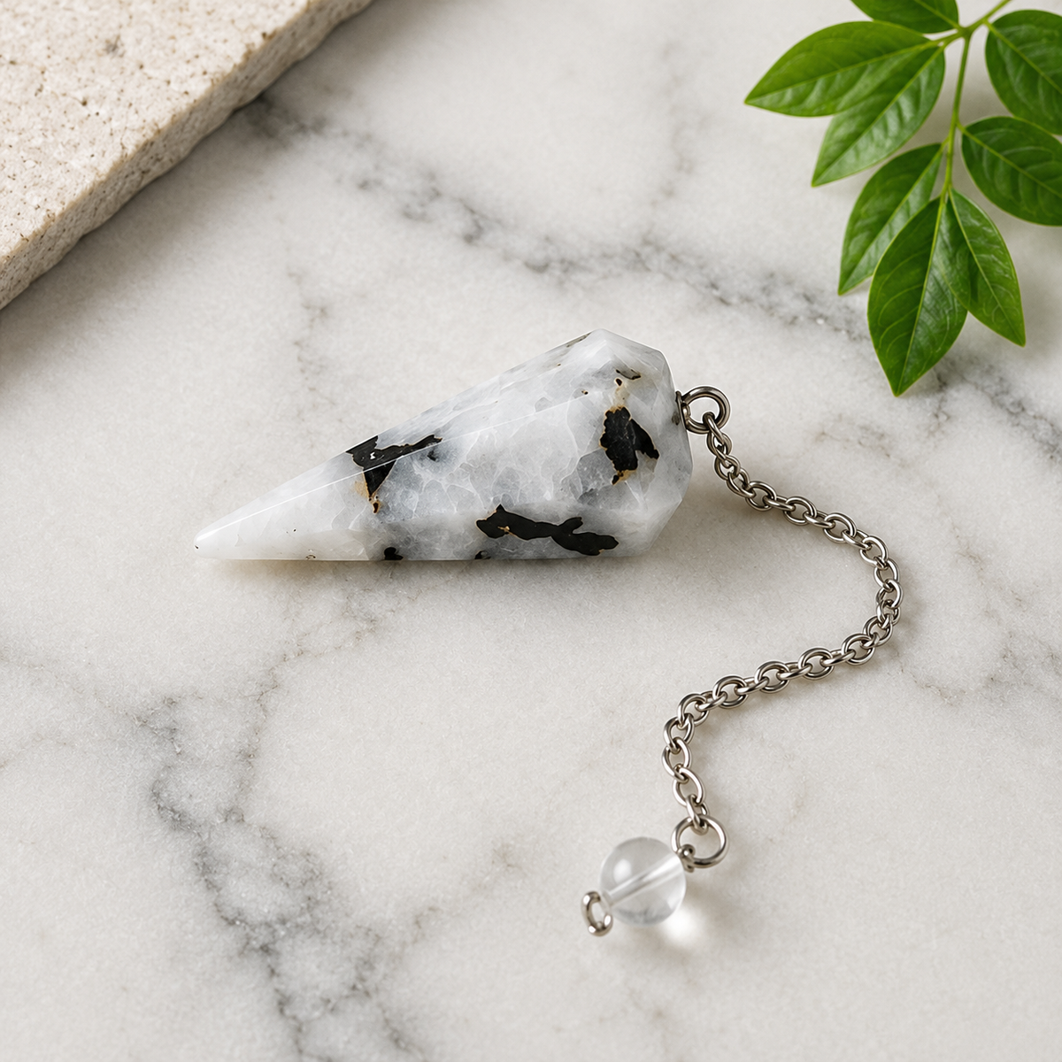 Rainbow Moonstone Pendulum (Growth and Inspiration )