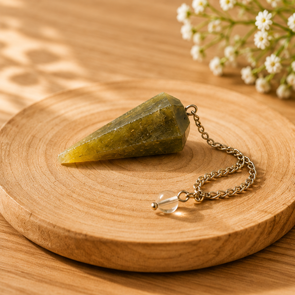 Green Aventurine Pendulum (Cleansing and Stress Relief)