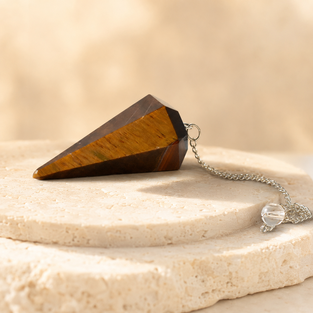 Tiger Eye Pendulum (Longevity and Protection)