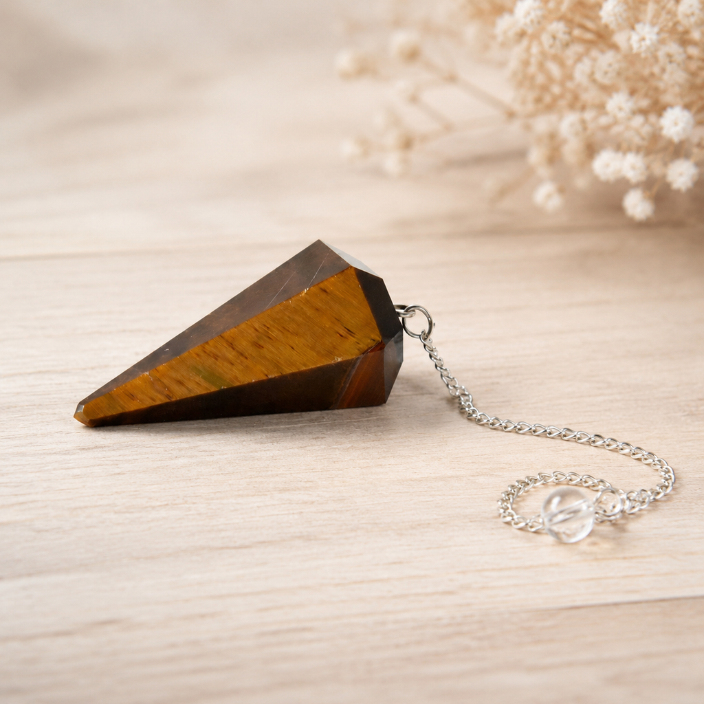 Tiger Eye Pendulum (Longevity and Protection)