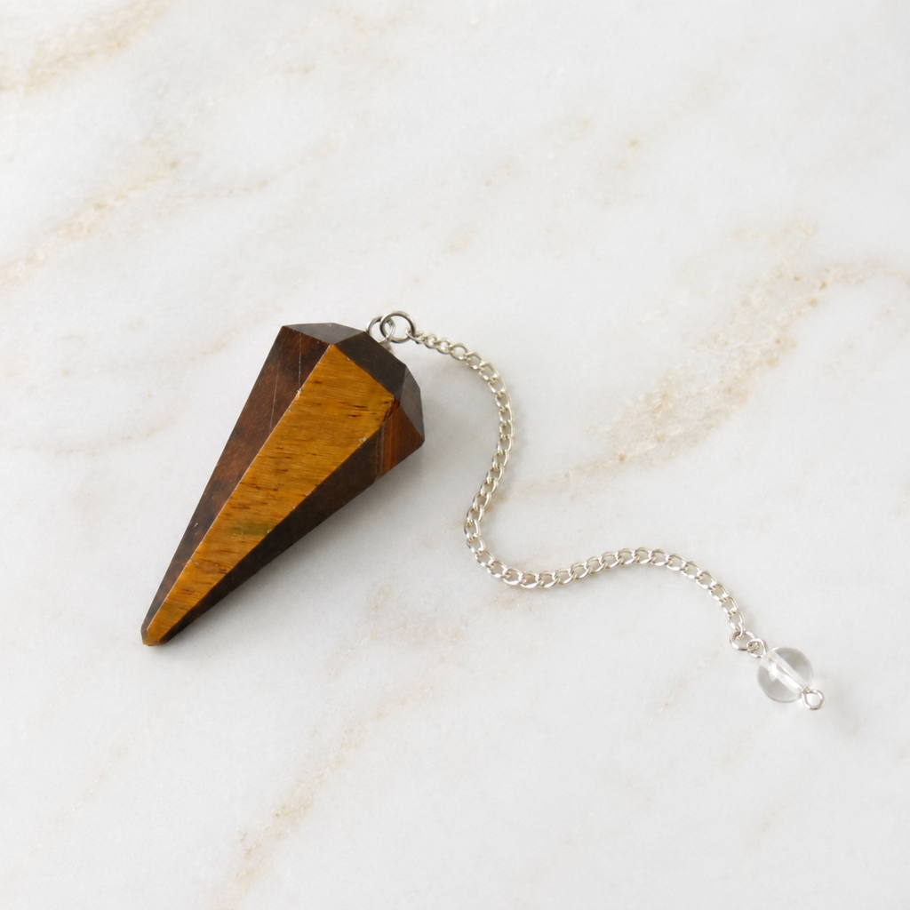 Tiger Eye Pendulum (Longevity and Protection)