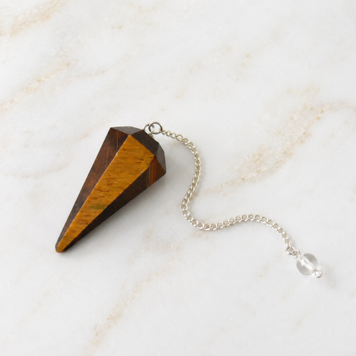 Tiger Eye Pendulum (Longevity and Protection)
