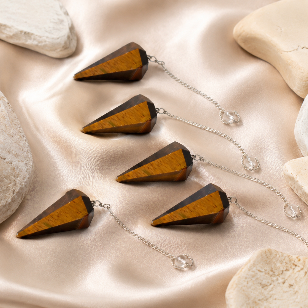 Tiger Eye Pendulum (Longevity and Protection)