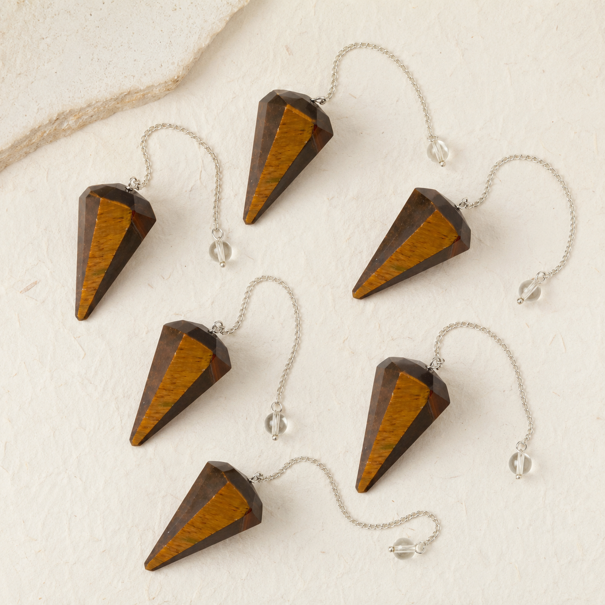 Tiger Eye Pendulum (Longevity and Protection)