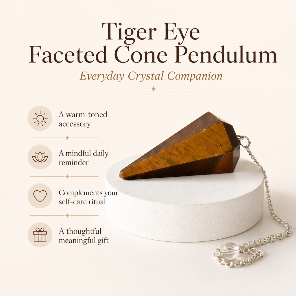 Tiger Eye Pendulum (Longevity and Protection)