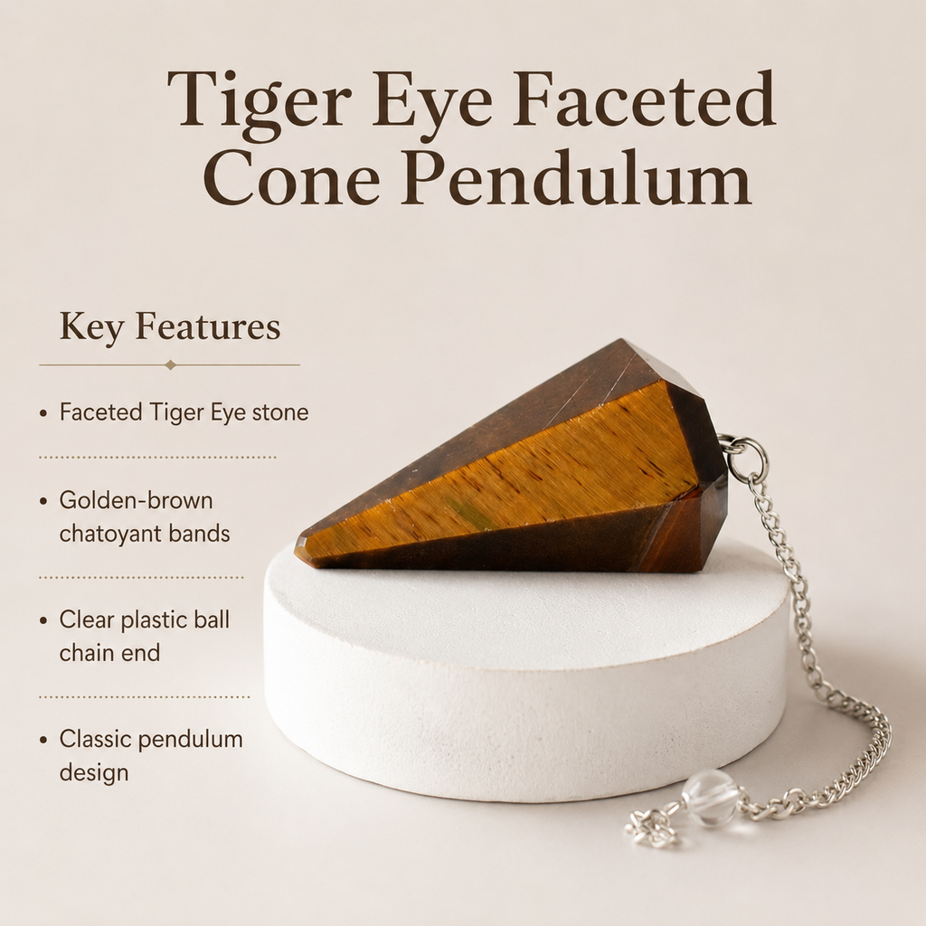 Tiger Eye Pendulum (Longevity and Protection)