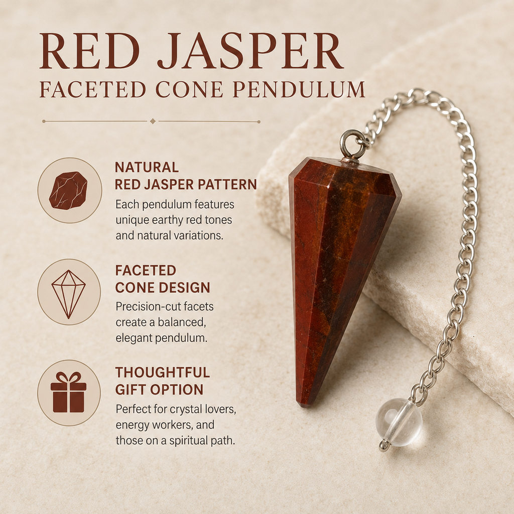 Red Jasper Pendulum (Generosity and Manifestation )