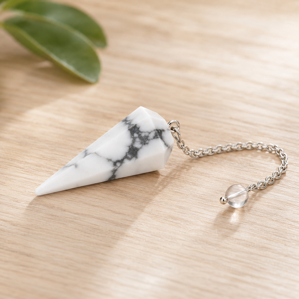 Howlite Pendulum (Inspiration and Balance)