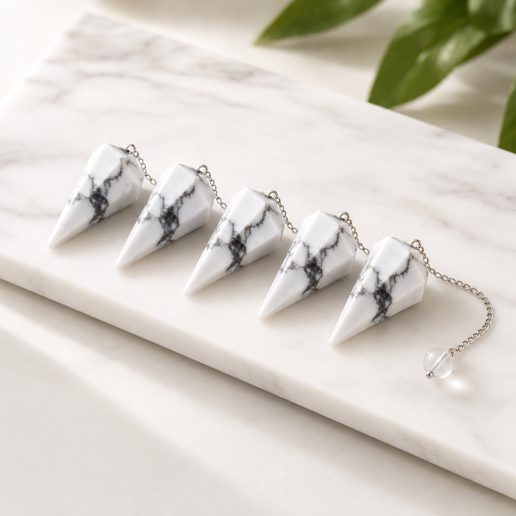 Howlite Pendulum (Inspiration and Balance)
