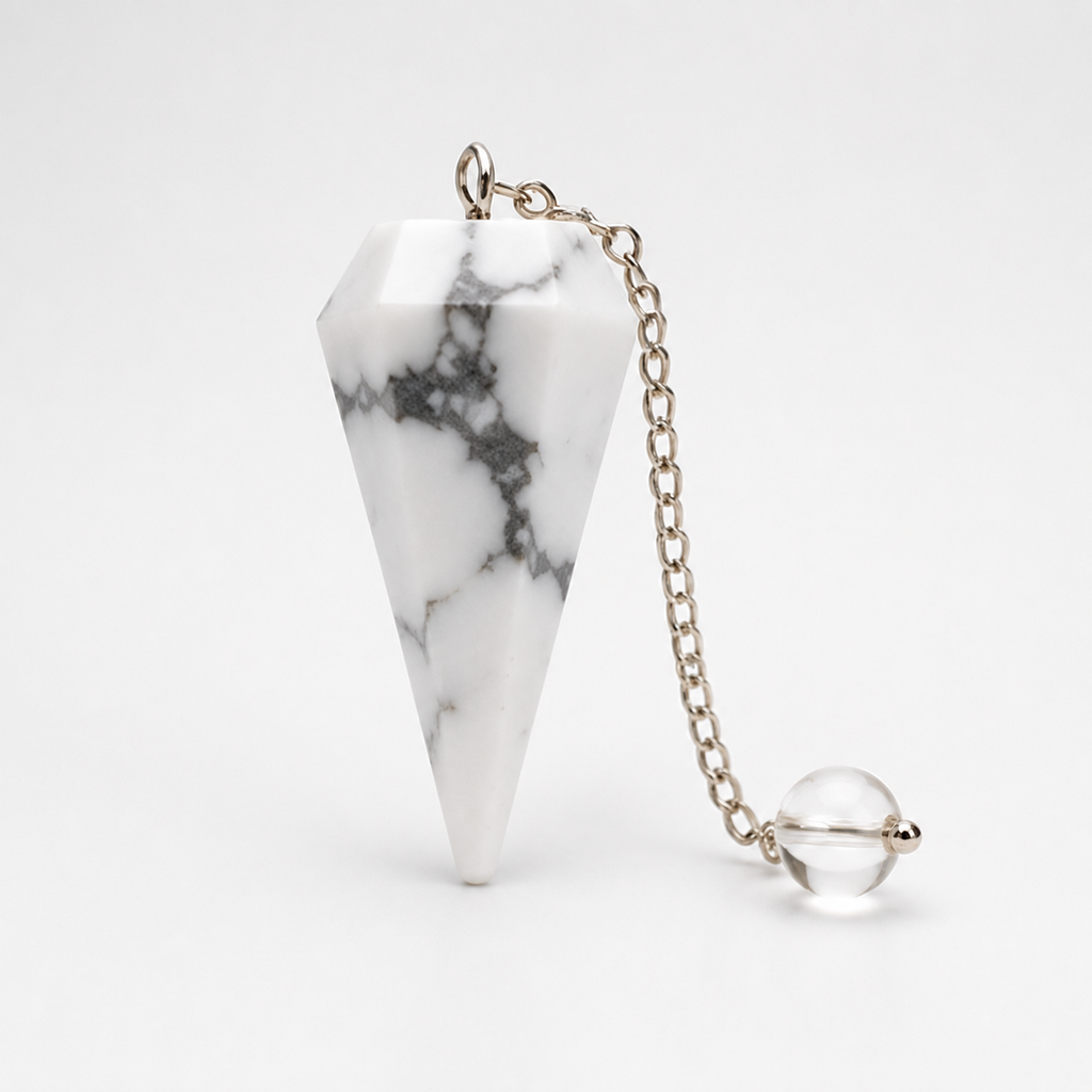 Howlite Pendulum (Inspiration and Balance)