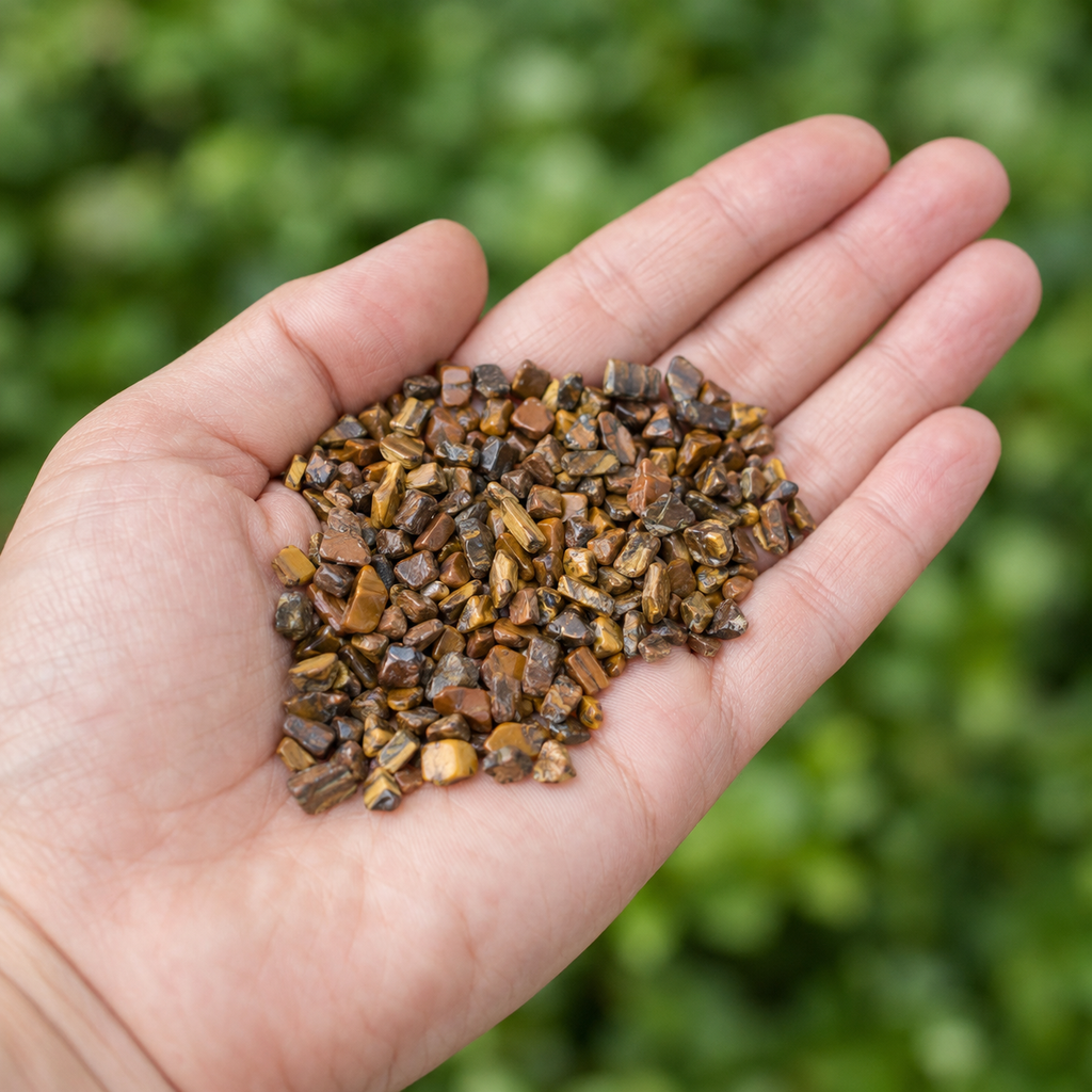 Tiger Eye Gemstone Chips (Protection and Willpower) | gemstone chips | Wiccan Center