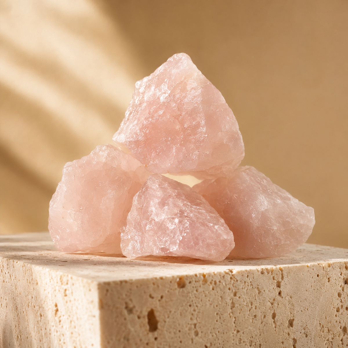 Rose Quartz Rough Rocks (Support Emotional and Boost Feelings Of Peace)