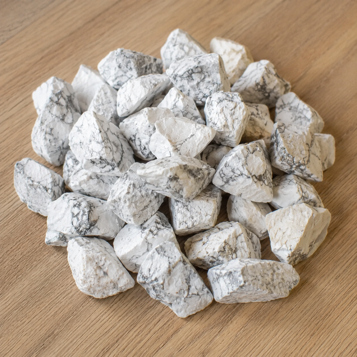 Howlite Rough Rocks (Strength and Stress Relief)