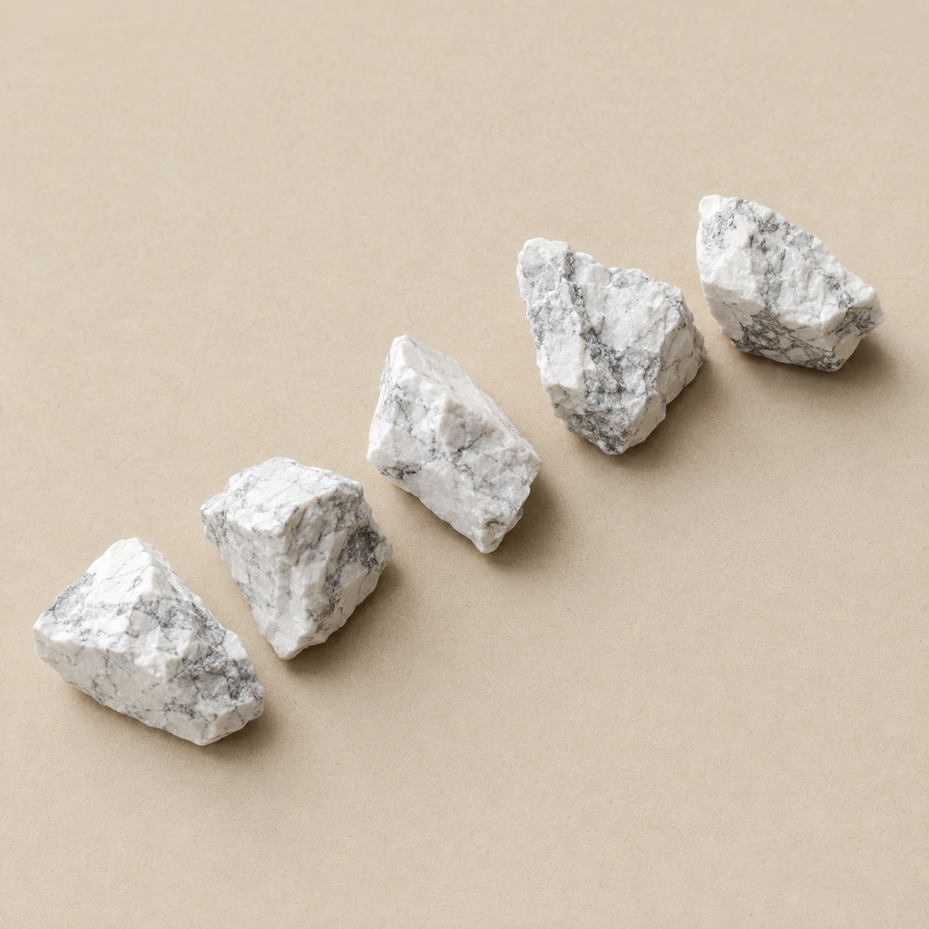 Howlite Rough Rocks (Strength and Stress Relief)